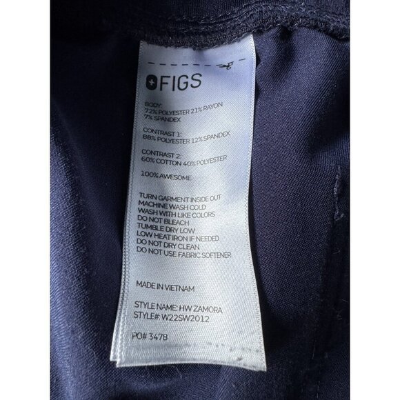 Figs Women's Sz XXL Navy Blue Zamora Technical Collection Scrub Pants Joggers - Picture 6 of 9